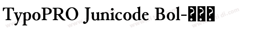 TypoPRO Junicode Bol字体转换